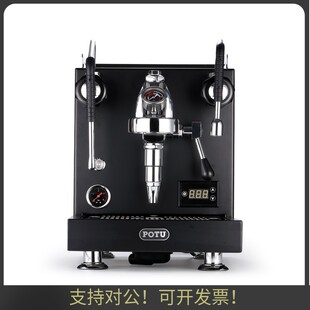 potu破土咖啡机E61冲煮头即热式双锅炉意式浓缩咖啡机 家用咖啡机