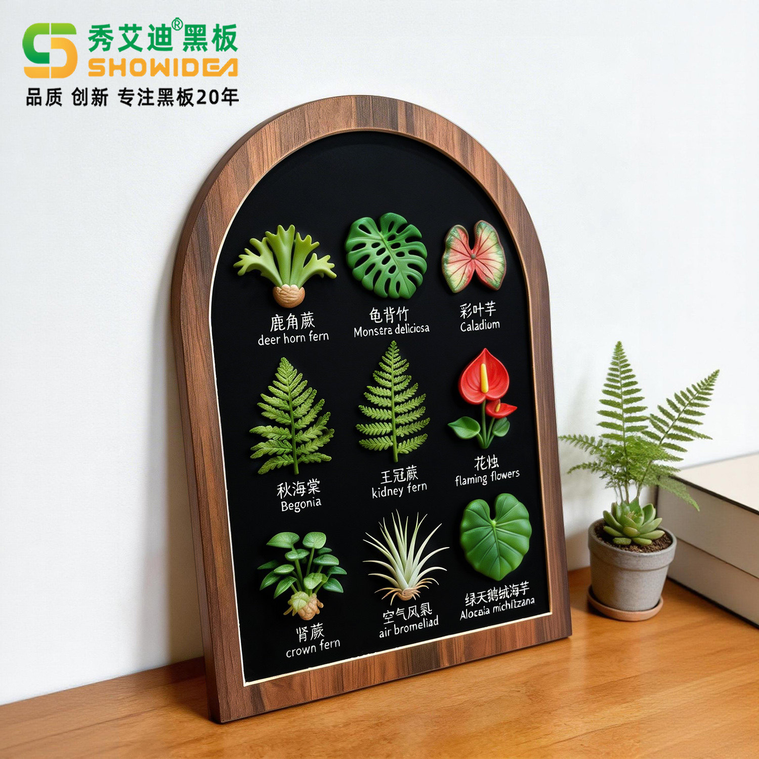 磁吸板半圆创意小黑板冰箱贴展示板磁性收纳板置物架挂式照片墙