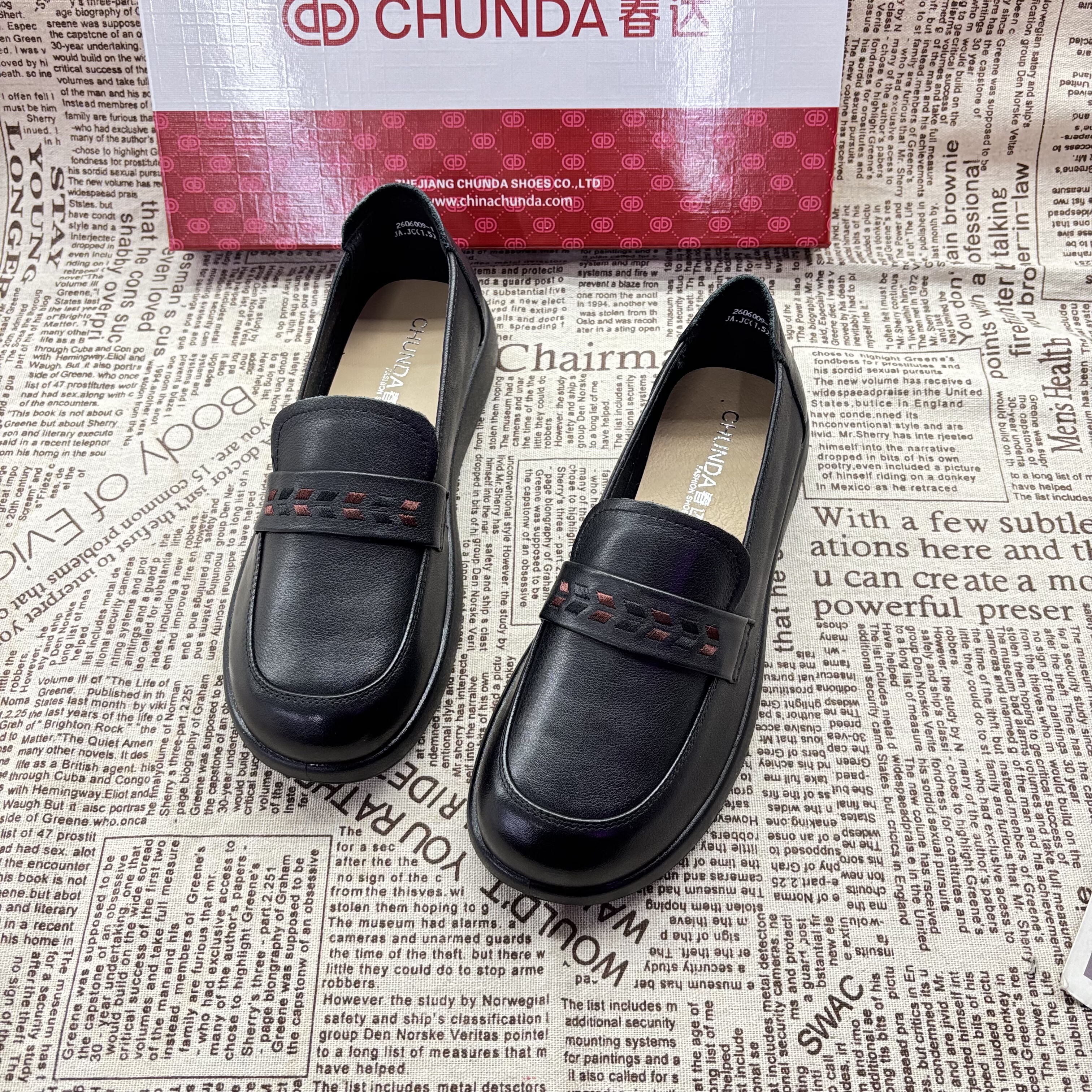 春达女鞋春秋新款女士平底休闲皮鞋女中老年妈妈鞋真皮软底皮单鞋,女鞋,乐福鞋（豆豆鞋）,淘宝优惠券,粉丝福利购,淘宝优惠卷