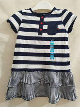 2岁特价清仓 美国卡特正品carters 夏季 纯棉洋气短袖连衣裙女童