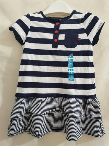 2岁特价清仓 美国卡特正品carters 夏季 纯棉洋气短袖连衣裙女童