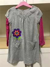 断码清仓 美国卡特carters 洋气时尚纯棉长袖连衣裙女童装