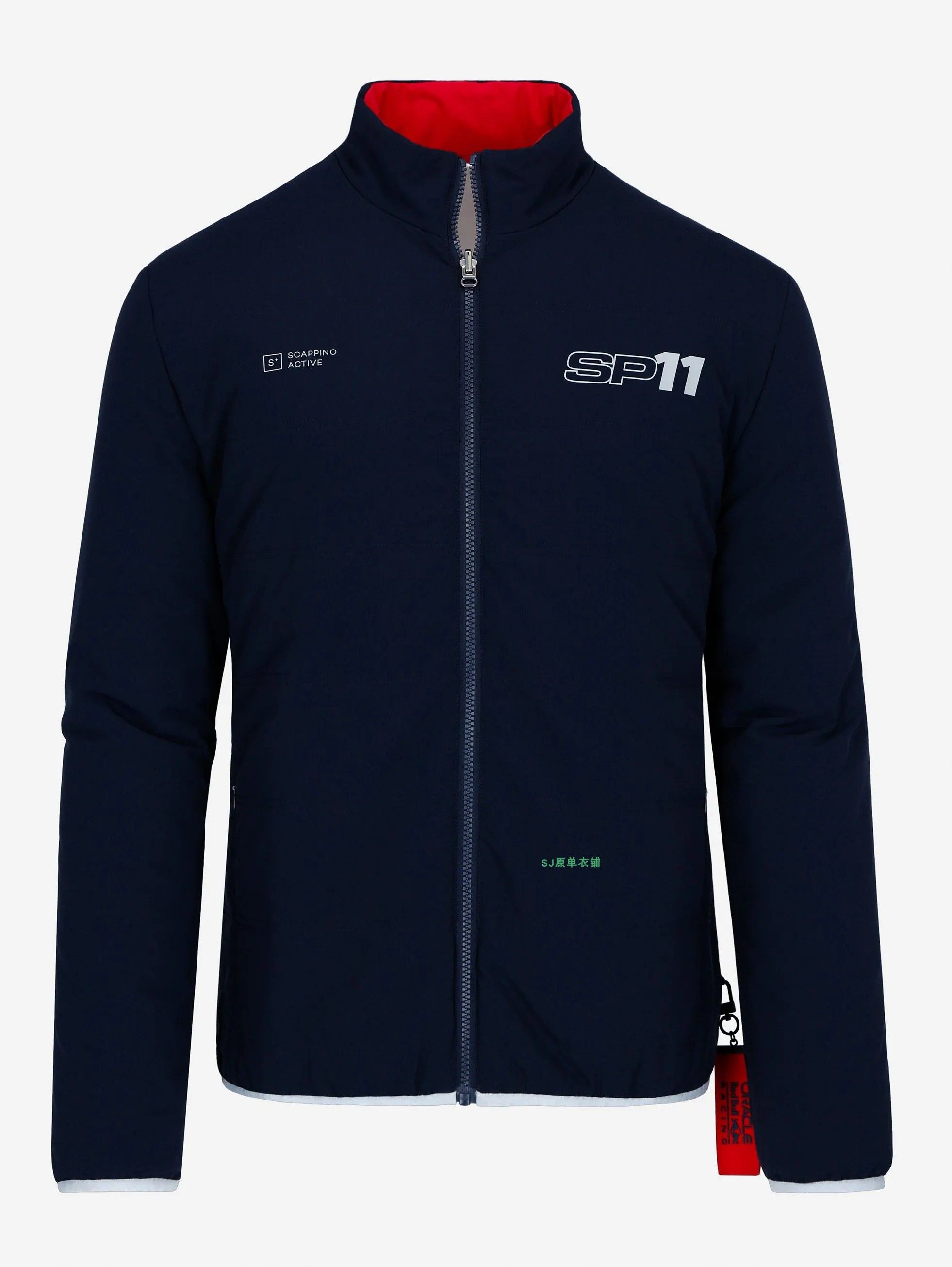 欧洲精品scapp**甲骨文红牛车队队服 两面穿夹克棉衣 立领赛车服