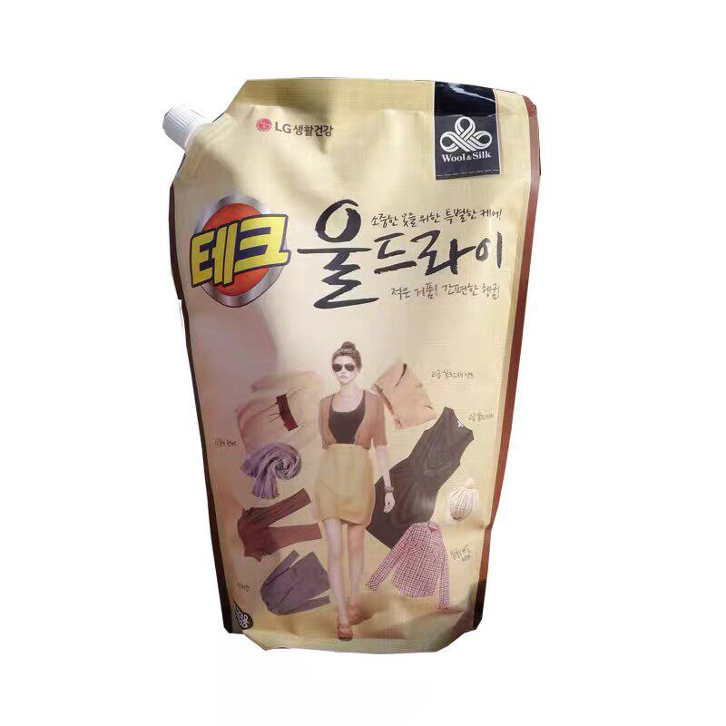 韩国进口汰寇丝毛中性柔顺洗衣液1.3L/汰寇净爽洗衣液1.5L
