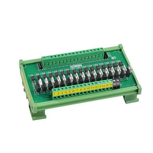 IO卡单片机PLC直流放大板PNP转NPN光耦隔离固态继电器晶体管输出