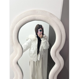 女款 冬季 小个子百搭派克服 韩系立领连帽大毛领短款 今年流行爆新款