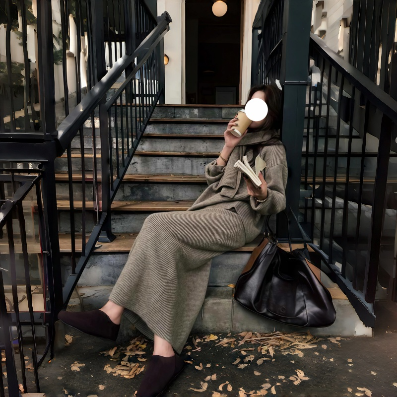 超好看冬裙套装韩版时尚气质