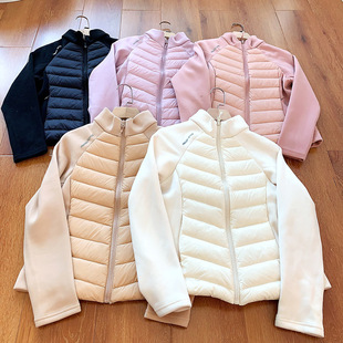轻薄款 羽绒服女90%鸭绒瑜伽运动健身内胆显瘦休闲保暖立领外套
