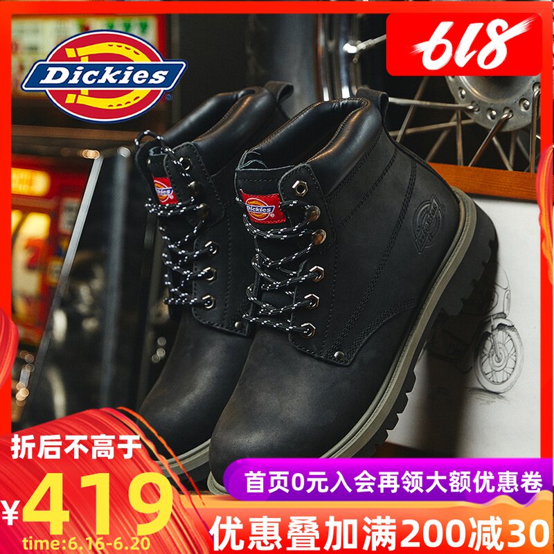 Dickies冬季马丁靴男高帮英伦风工装男鞋潮流2019新款中帮短靴子在类目 流行男鞋, 靴子中 - 来自Buy2taobao.com提供专业的淘宝代购服务