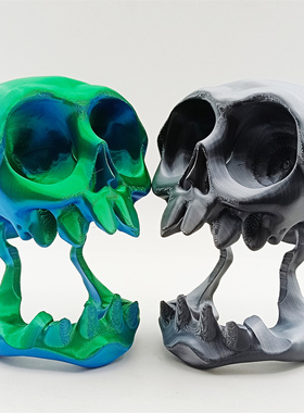 骷髅先生游戏周边创意3D打印骷髅头骨小众可挂壁支架摆件跨境爆款