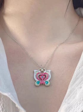 巴啦啦能量！小红书同款小魔仙变身器项链设计感甜美少女心锁骨链