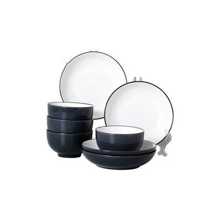 new18-piece set of bowls and plates set of ceramic bowls an