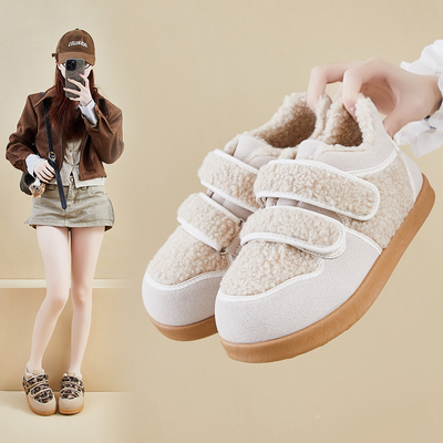 厚底勃肯鞋女款加绒棉鞋女2025冬季新款雪地靴爆款女士德训鞋子