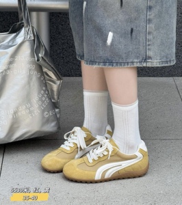 红色温州复古鞋低帮设计经典德训鞋韩版鞋2026夏新款休闲鞋女6539