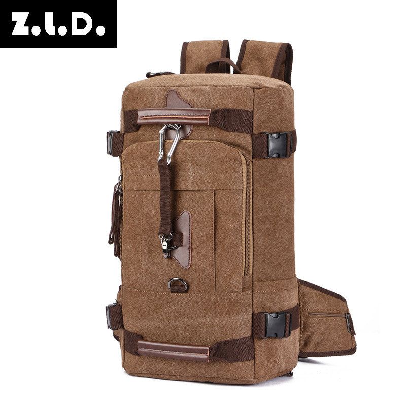 帆布包旅行包复古风双肩背包单肩