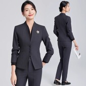 职业套装 酒店前台收银员工作服 女秋冬高级感气质医美咨询珠宝工装