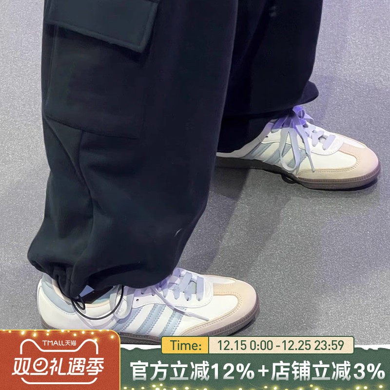 阿迪达斯三叶草板鞋2025蛇年新款SAMBA OG复古T头鞋休闲鞋JI2678