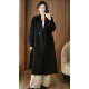 2025秋冬新款 领纯羊毛外套 西装 双面羊绒大衣女中长款 宽松加厚韩版