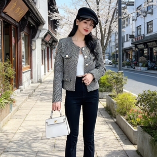 法式高端小香风外套女春秋季2026新款爆款高级感名媛气质早春上衣