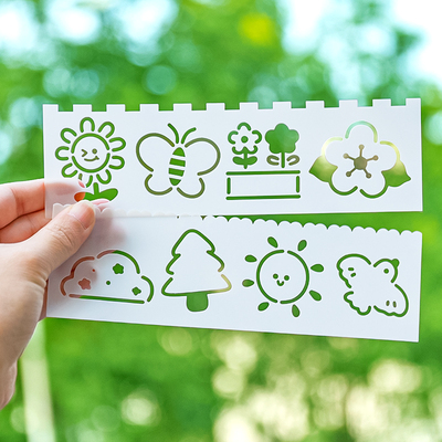 手抄报模板尺小学生绘图万能尺子