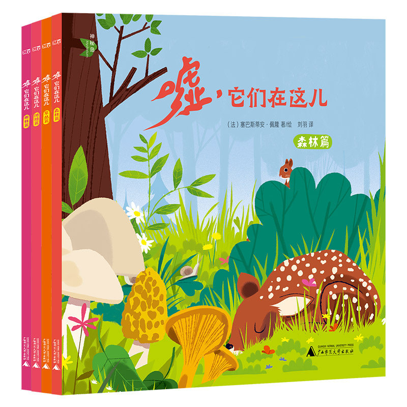 神秘岛 可选单本/套装 嘘，它们在这儿(全4册)森林篇 草丛篇 池塘篇 雨林篇 3~6岁 儿童读物 科普绘本 广西师范大学出版社属于什么档次？
