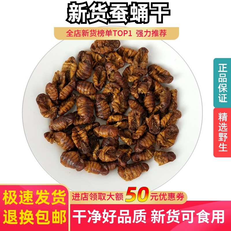 蚕蛹新货 中药材 比戈树蚕蛹干 桑蚕蛹 小蜂儿晚蚕砂 可食用500克