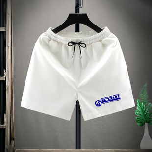速干三分休闲潮流外穿宽松大裤 夏季 衩沙滩裤 子马裤 短裤 运动裤 男士