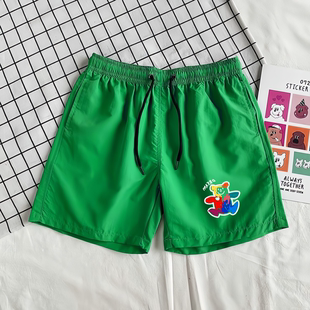 2026夏季新款裤子男三分裤社会精神小伙短裤韩版个性网红沙滩裤潮