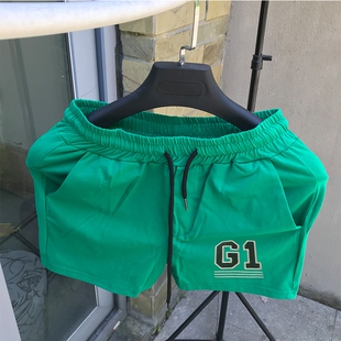 男士 头子百搭宽松沙滩裤 夏季 潮牌五分外穿大裤 衩 薄款 休闲运动短裤