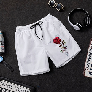 潮牌三分裤 马裤 休闲薄款 冰丝男士 子五分裤 外穿2026夏季 速干裤 短裤