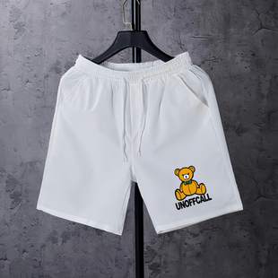 短裤男士夏季运动休闲精神小伙三分裤潮流韩版修身薄款沙滩裤子男