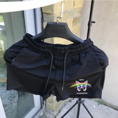 精神小伙外穿裤 夏季 衩 薄款 中裤 休闲运动短裤 男潮流宽松网红三分裤