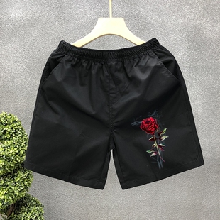 修身 韩版 三分裤 社会夜店精神小伙裤 网红短裤 子潮流情侣三分裤 男士