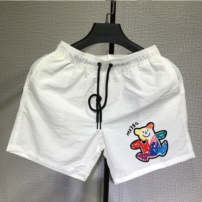 9.9清仓捡漏男士冰丝裤子夏天字母五分短裤男宽松大码睡裤大裤衩