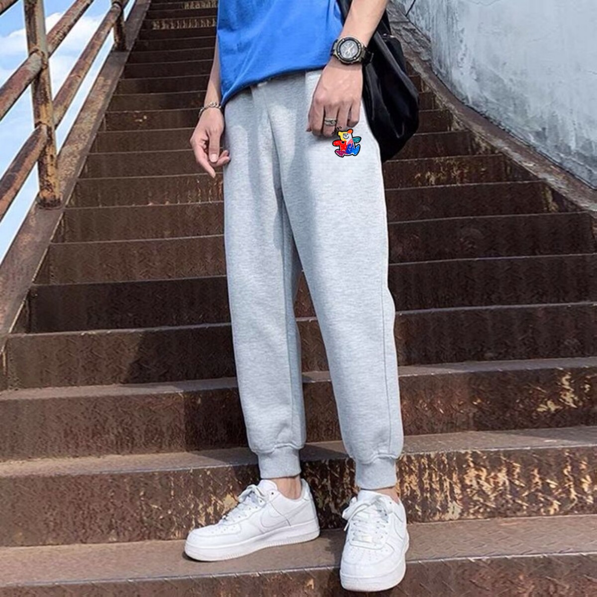 爆款流行卫裤男夏季九分裤子潮牌小脚裤2026新款春秋季运动休闲裤