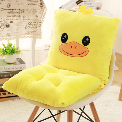 连体坐垫靠垫一体办公室椅垫地板加厚学生座垫餐椅板凳子屁股垫子