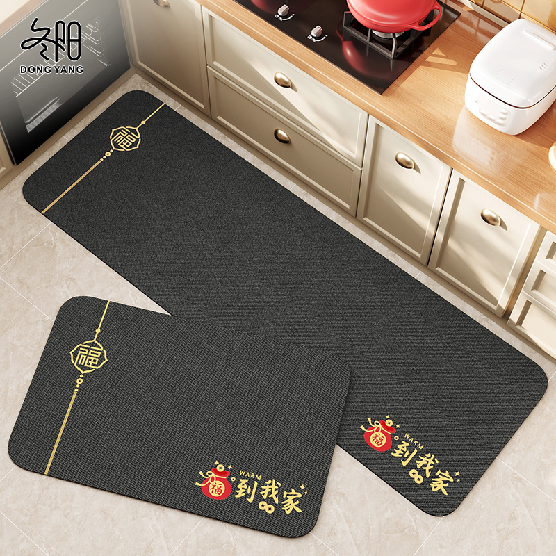 厨房防滑防油地垫硅藻泥高端长条