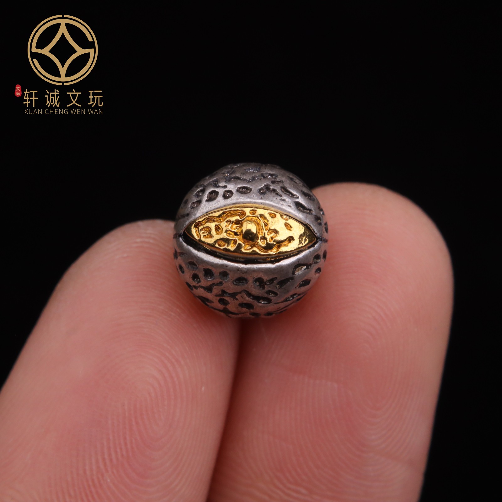 原创古法金金刚杵法眼圆珠隔珠diy文玩配饰手串手链108散珠配珠
