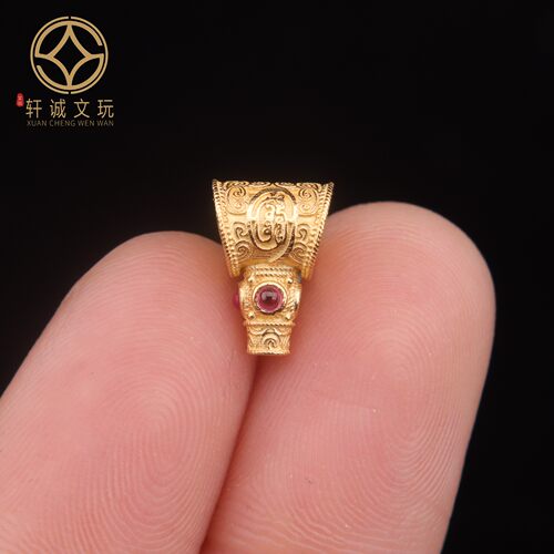 原创足银925镀金雨渐耳护身符三角三通佛头手串长串diy配饰配件