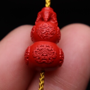 天然原矿帝王真朱砂龙爪祥云葫芦福禄寿手链手串diy配件饰品配饰
