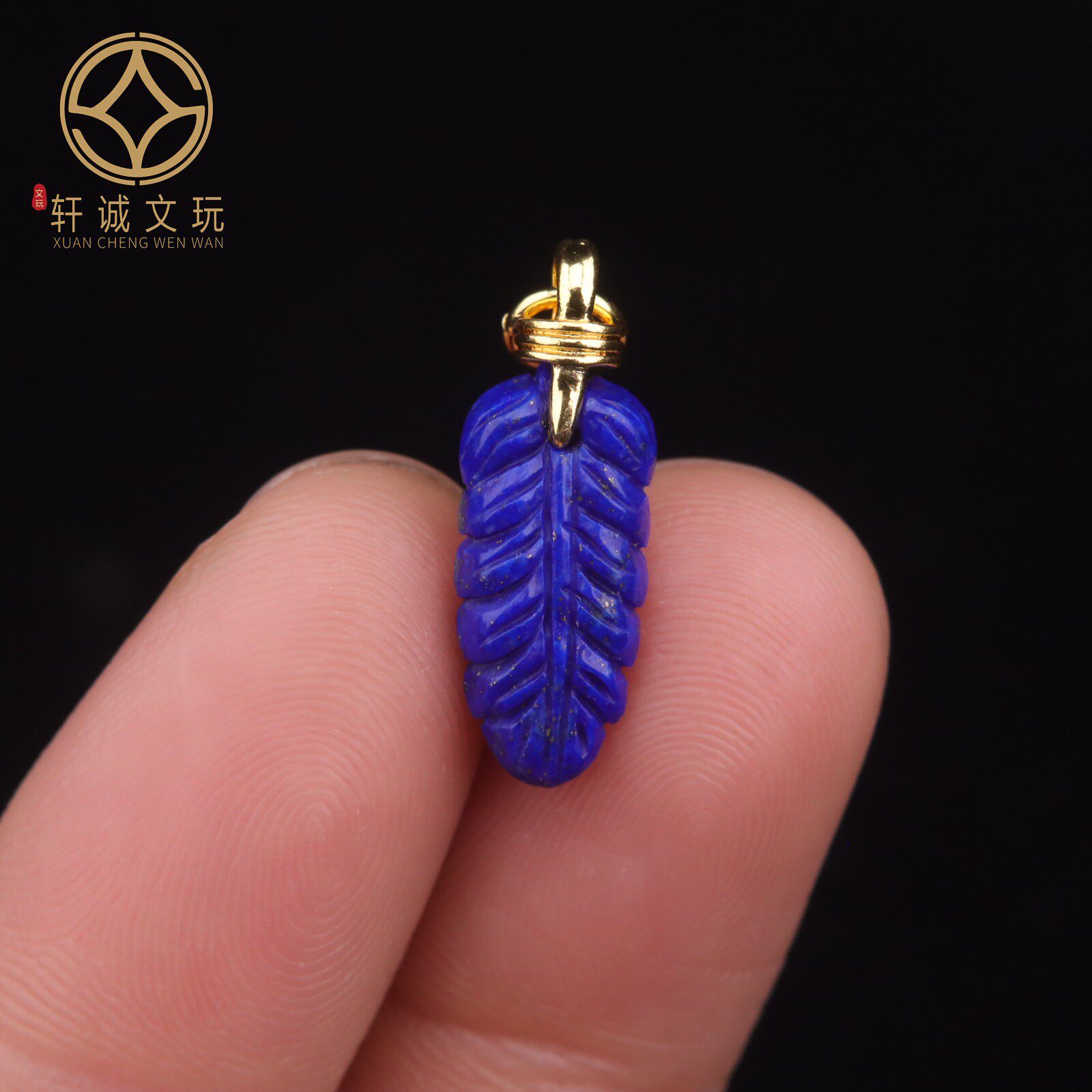 原创古法金镶嵌玛瑙珍珠青金石佛羽毛扣桶珠diy文玩配饰吊坠配件