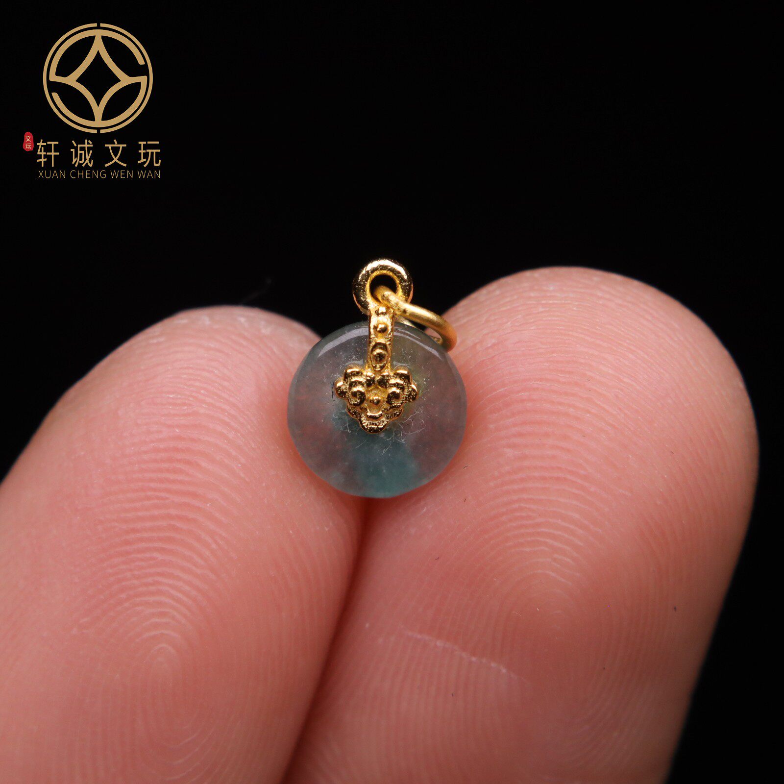 原创足银925如意卡子吊坠顶腰珠隔珠菩提手串手工串珠diy文玩配饰