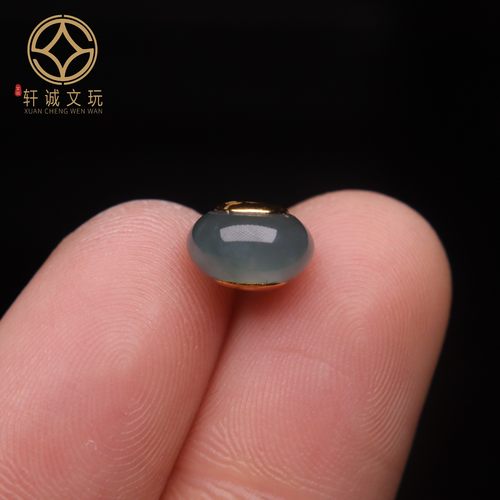 原创S925银镀金天然翡翠飞碟隔珠星月金刚菩提108长串配饰配件