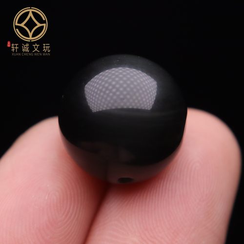 原创天然黑曜石三通佛头散珠DIY配饰新品配件手串手链108饰品