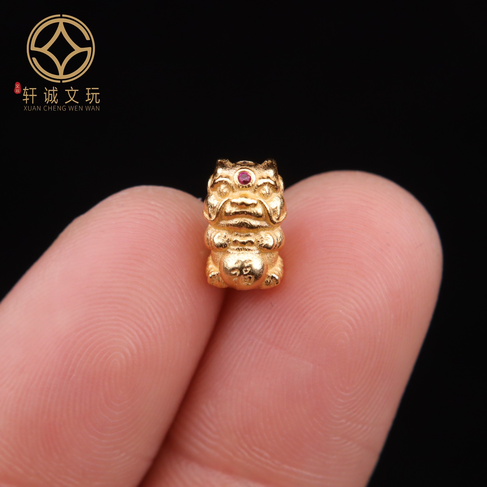 足银纯银925镀金貔貅吊坠佛头手串108配件散珠佛珠文玩diy配饰