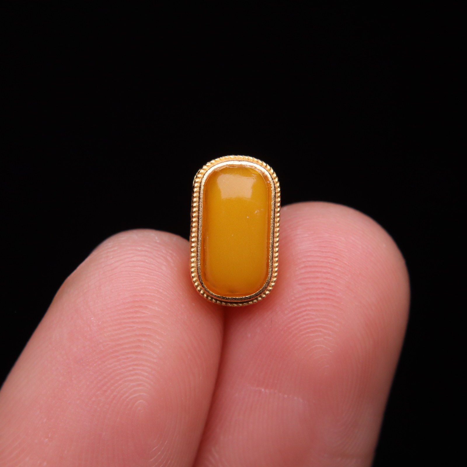 原创925银镀金蜜蜡桶珠腰珠隔珠手工串珠编绳diy文玩配饰配件