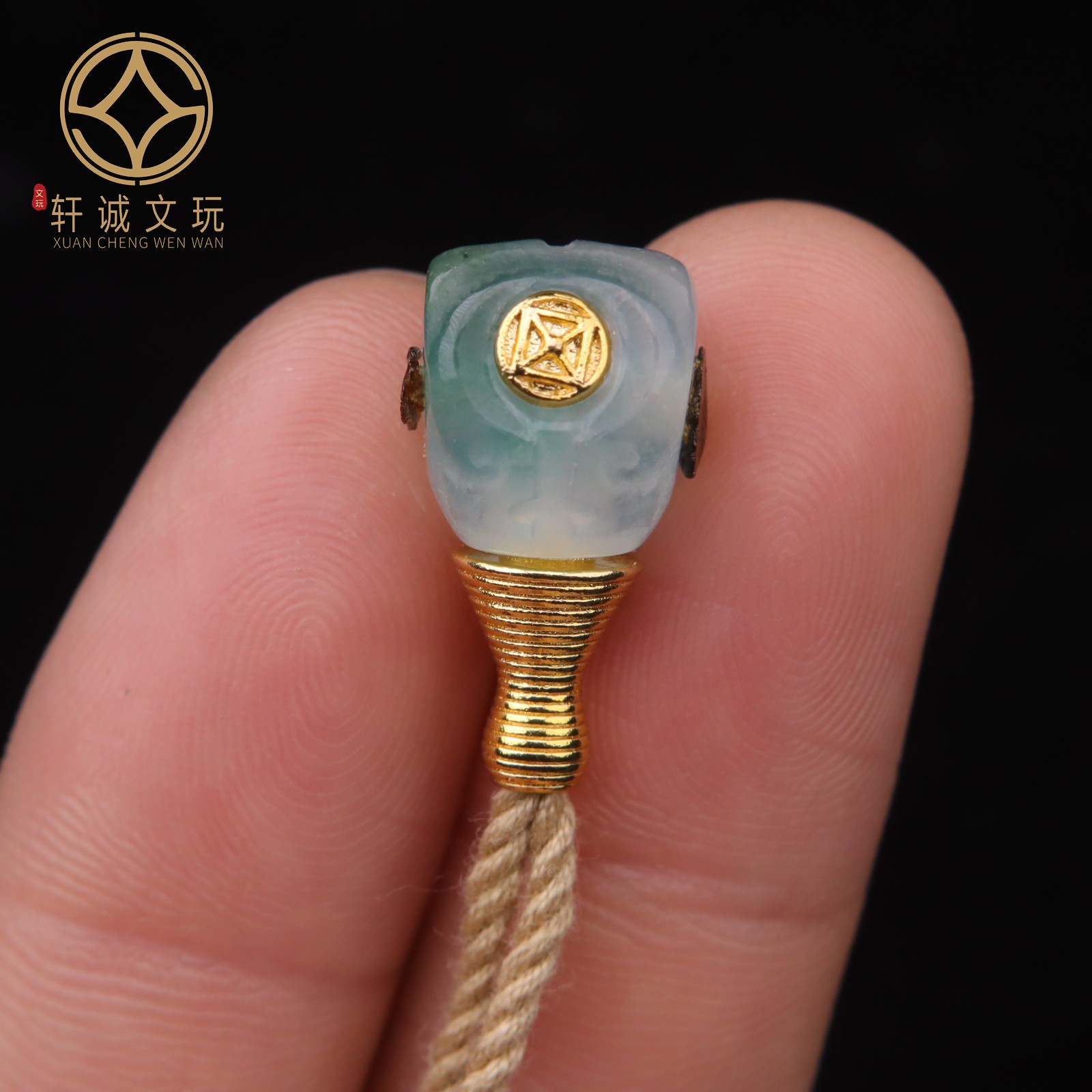 10MM冰山三通精工古法金琉璃分体奶嘴佛头隔珠手串长串108diy配饰
