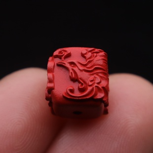 天然朱砂帝王砂凤凰方珠散珠配珠隔珠金刚星月菩提手串配件配饰