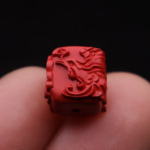 天然朱砂帝王砂凤凰方珠散珠配珠隔珠金刚星月菩提手串配件配饰