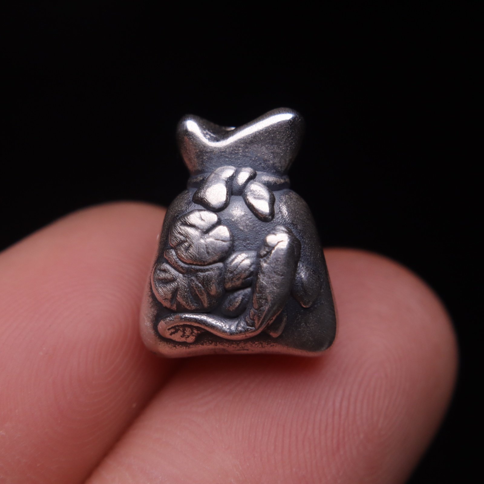 999纯银年年有鱼钱袋福袋三通佛头手串diy配件金刚菩提文玩配饰,饰品/流行首饰/时尚饰品新,银饰手链,淘宝优惠券,粉丝福利购,淘宝优惠卷